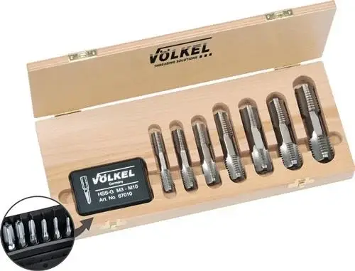 VÖLKEL Handgewindebohrersatz HexTap G1/8-1 ″ - 48608 Finale Aktion
