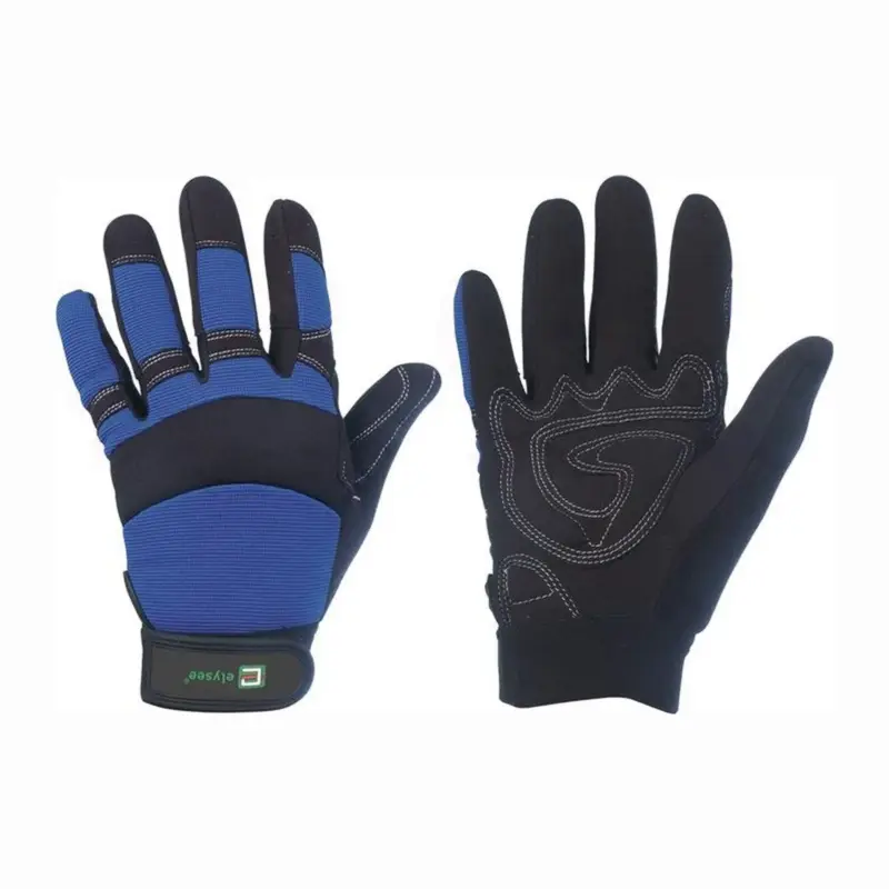 ELYSEE 1 Paar Kunstlederhandschuhe Master schwarz / blau Gr. 10 - 0870-10H Super-Preis