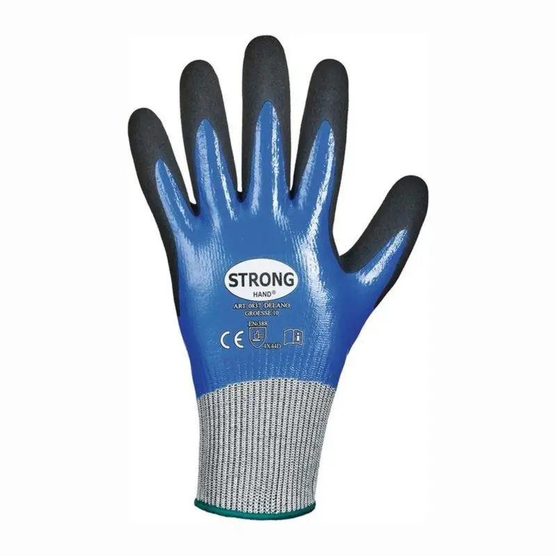 Finale Aktion STRONGHAND Schnittschutzhandschuhe Delano dunkelblau / schwarz EN 388 PSA II Gr. 8 - 0837-08H