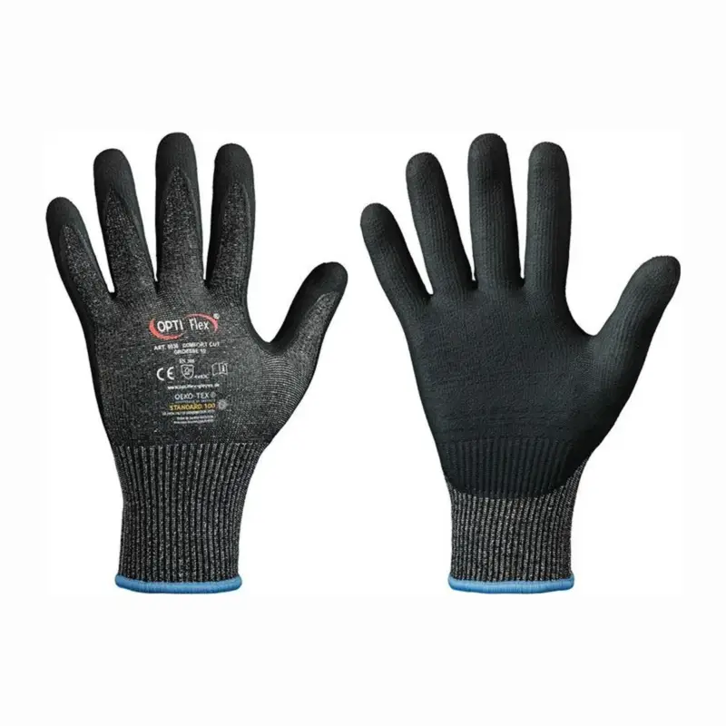 Wochenendangebot OPTIFLEX Schnittschutzhandschuh Comfort Cut schwarz meliert / schwarz Gr. 7 - 0838-07H