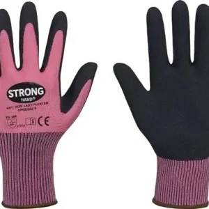 STRONGHAND Handschuhe LADY FLEXTER pink / schwarz EN 420 EN 388 PSA II Gr. 7 - 0529-07H Neue Ware