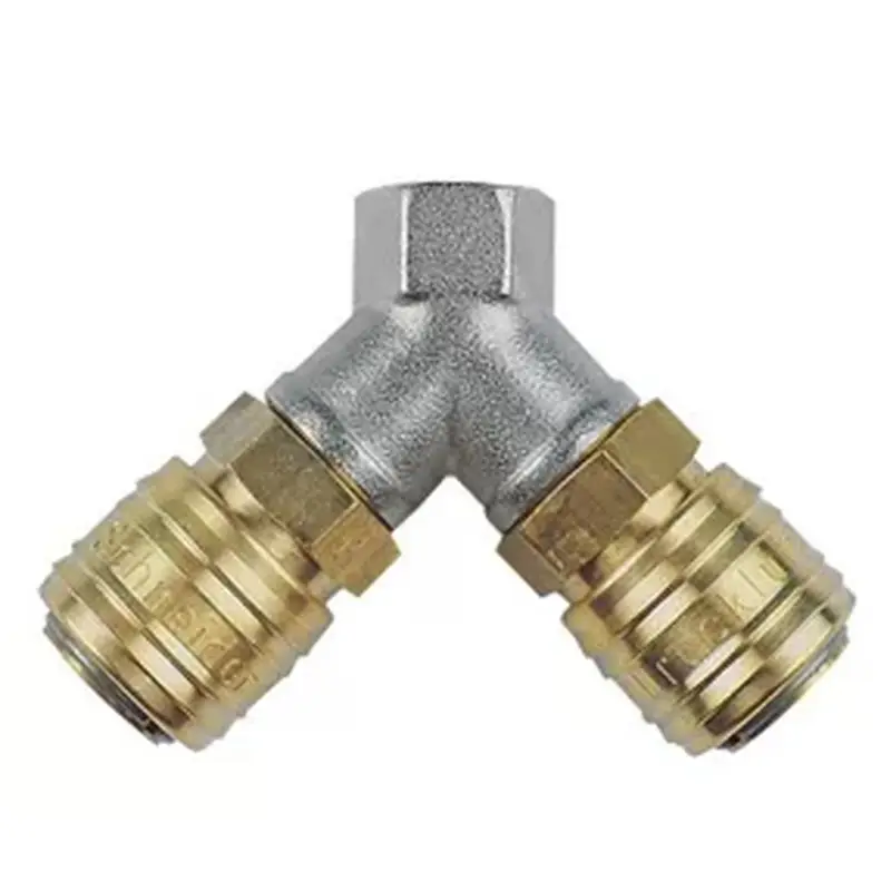 Billig Schneider Verteiler VT 2 G3/8i-2xSK mit Schnellkupplungen NW 7,2 DGKE700120
