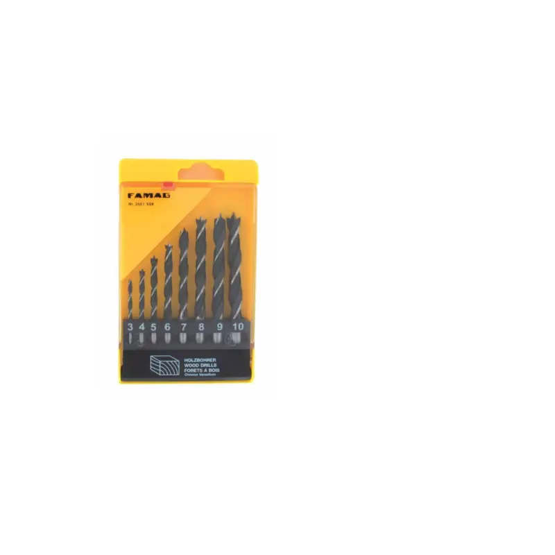 Sale Famag Holzspiralbohrersatz CV 8 teiliger Satz D 3 4 5 6 7 8 9 10 mm 350150800