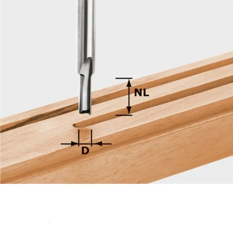Festool Nutfräser Fräser Hartmetall HW Schaft 8 mm D4 490953 Oberfräse OF 1400 Geprüft