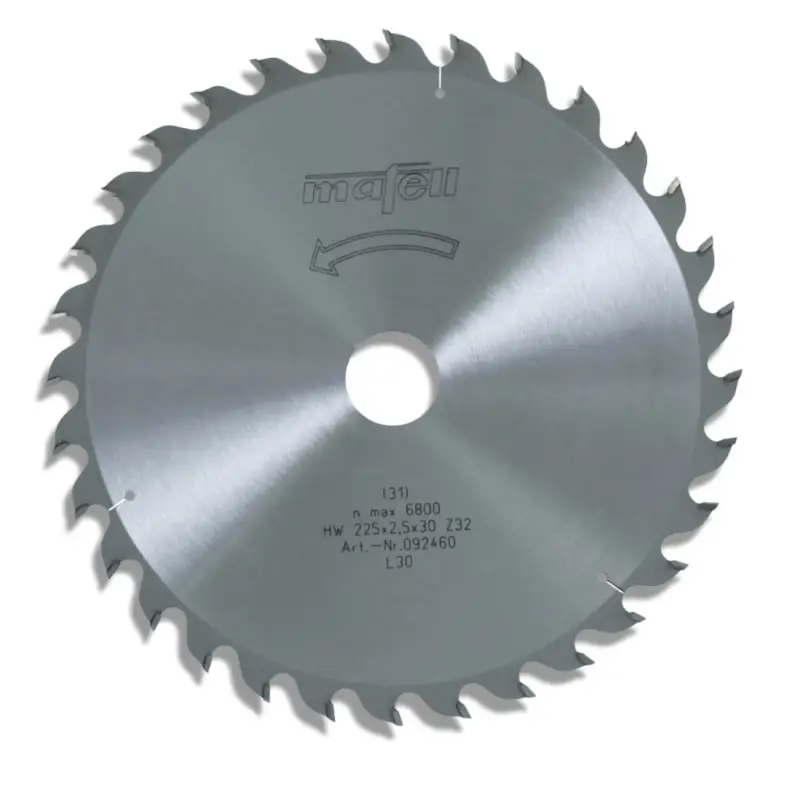 Echt Mafell Sägeblatt HM 225 x 1,8 / 2,5 x 30 mm Z 32 WZ Erika 70 ec 092460