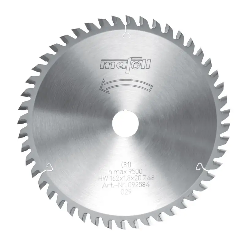 Rabatt Mafell HM Sägeblatt Mafell 162 x 1,2 / 1,8 x 20 mm Z 48 WZ für MT 55 092584