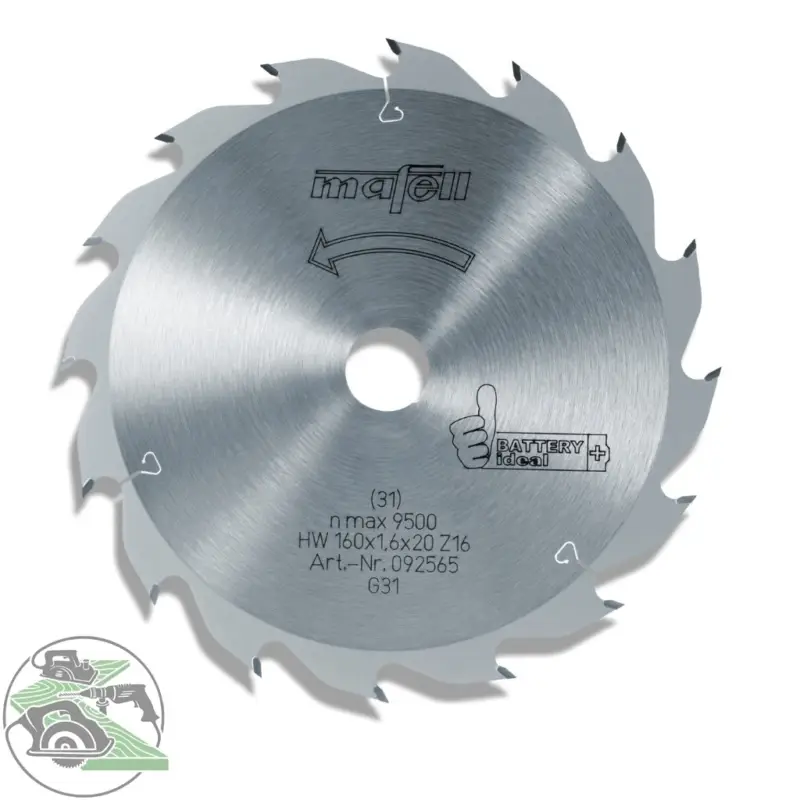 Must-Have MAFELL Sägeblatt-HM 160 x 1,1/1,6 x 20 mm, 16 Z, FZ/FA, für KSP 55 Nr. 092565