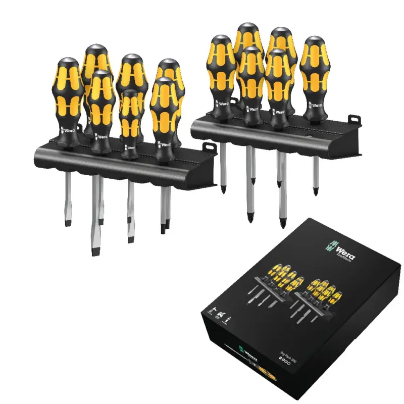 Mega-Angebot Wera Schraubendreher Satz Kraftform Big Pack Serie 900 15teilig Rack 05133285001