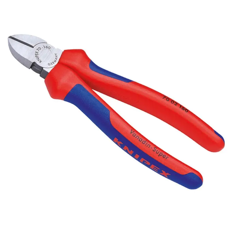 KNIPEX Seitenschneider atramentiert mit Mehrkomponenten-Hüllen 160 mm 7002160 Super-Preis