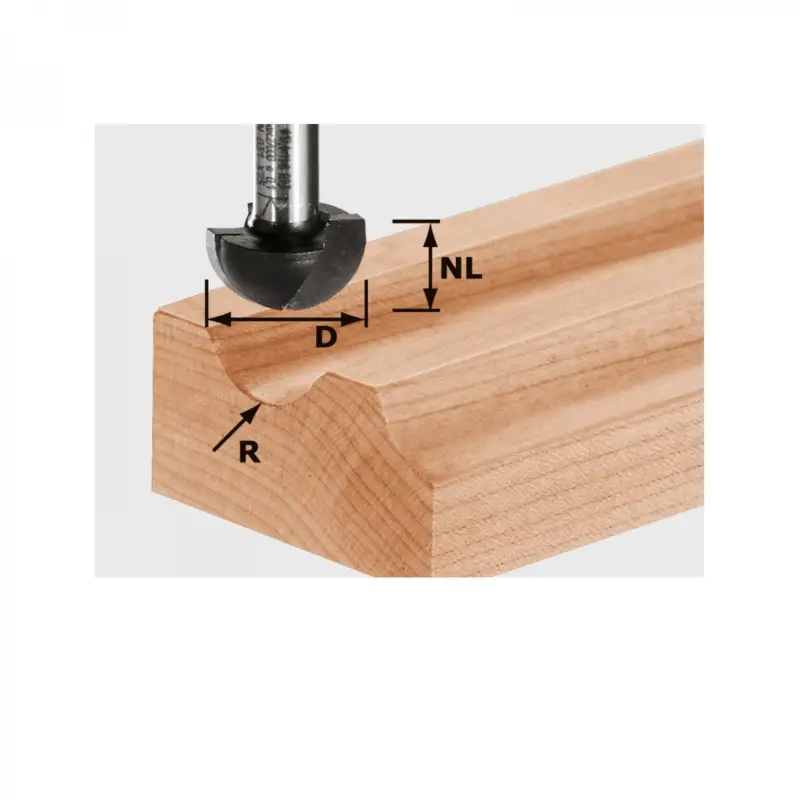 Direkt Vom Hersteller Festool Hohlkehlfräser Fräser HW Schaft 8 mm R4 490983 Oberfräse OF 1010 1400