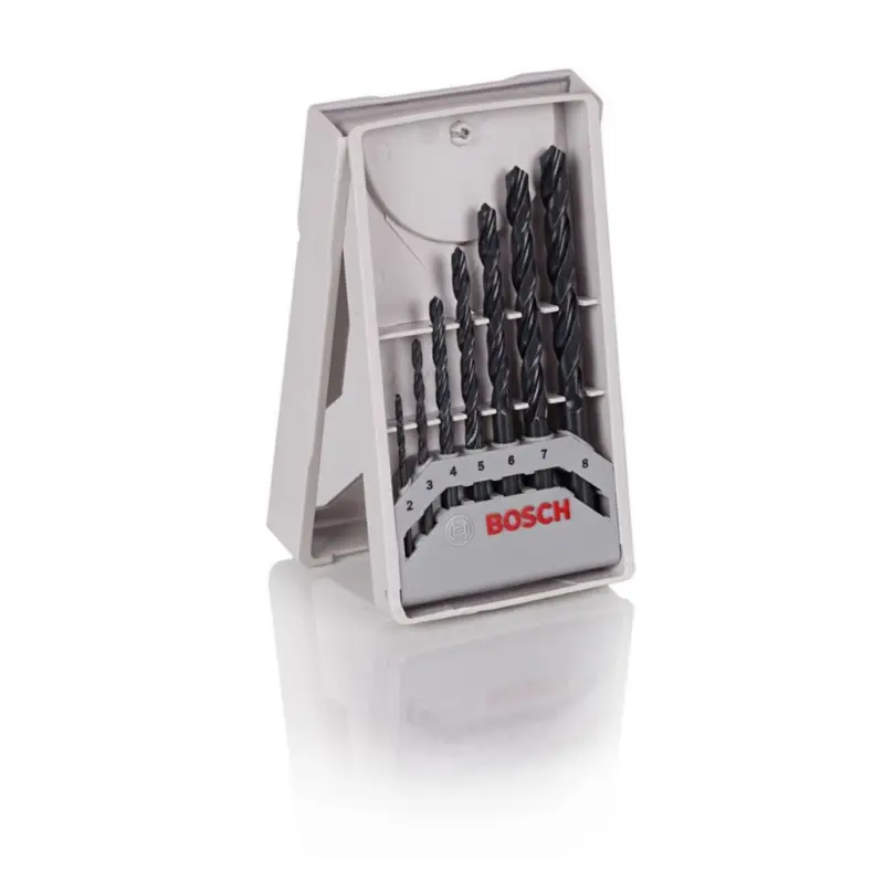 Kracherpreis Bosch Metallbohrer-Set 7tlg. HSS-R DIN338 Bohrersatz Spiralbohrer 2607017036
