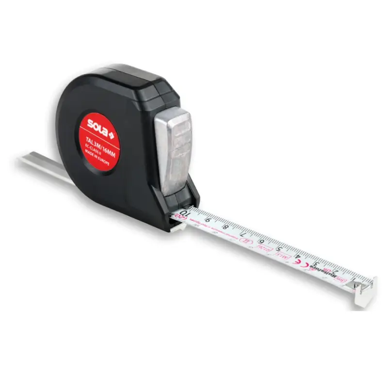 Echt Sola Talmeter TAL3m 51011601 Rollbandmaß Rollmeter Breite 16 mm Länge 3 m