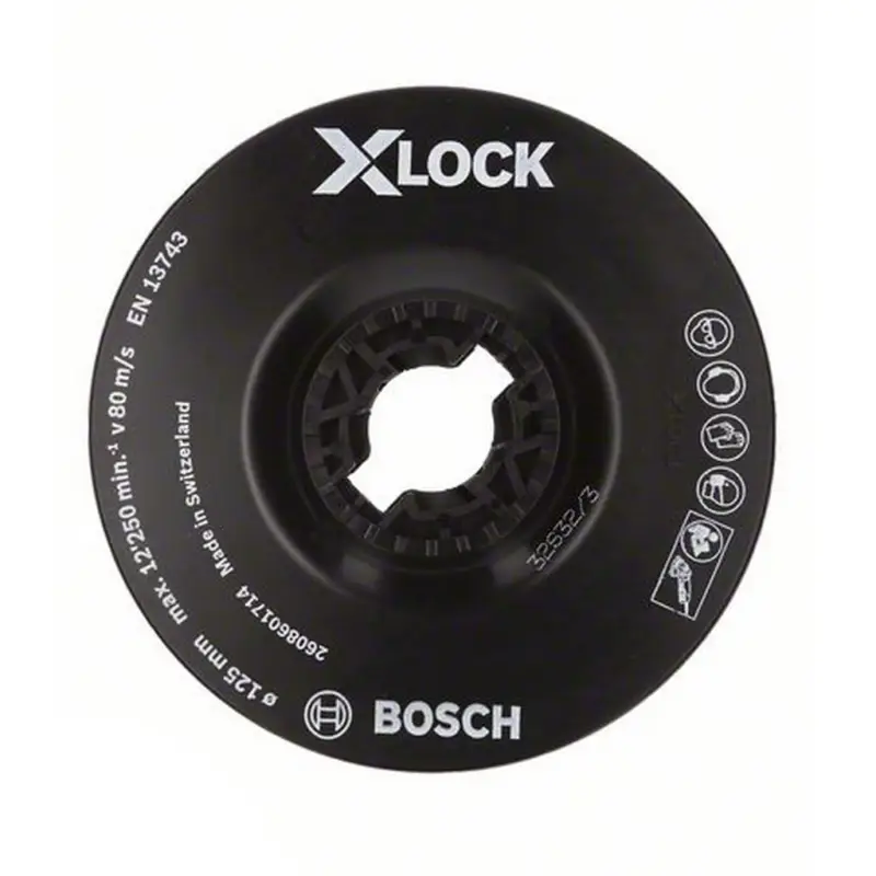 Markenprodukt Bosch X-LOCK Stützteller 125 mm Schleifteller für Winkelschleifer 2608601714