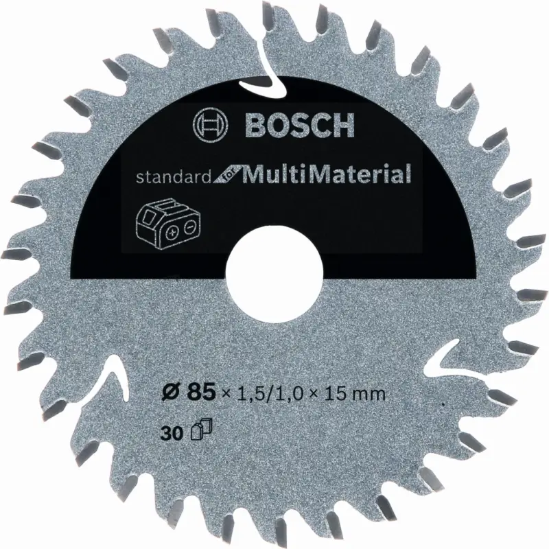 Ausverkauf Bosch Kreissägeblatt Standard for Multi Material 85 x 1,5/1 x 15 mm 30 Zähne