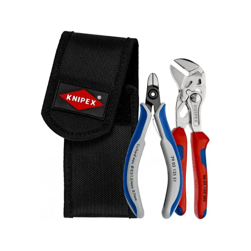 Kracherpreis Knipex Kabelbinder - Trennset 001972V01 Zangenschlüssel Seitenschneider Tasche