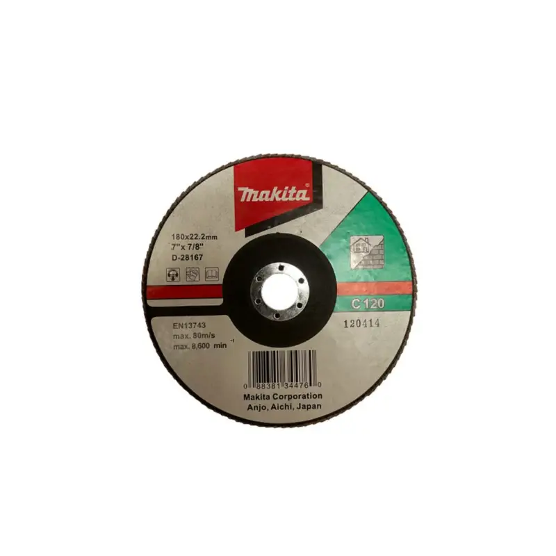 Makita Fächerschleifscheibe Ø 180 x 22,2 mm C120F D-28167 Winkelschleifer Jetzt Bestellen