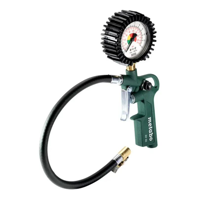 Neue Ware Metabo Druckluft Reifenfüllmessgerät RF 60 602233000 0.5 - 12 bar Momentstecker