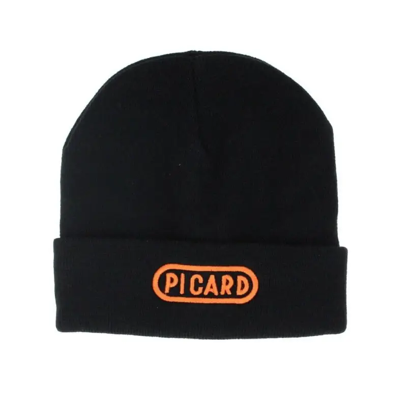 Sichere Zahlung Picard Wintermütze schwarz 7910001 Umschlag-Logo Wollmütze gestrickt