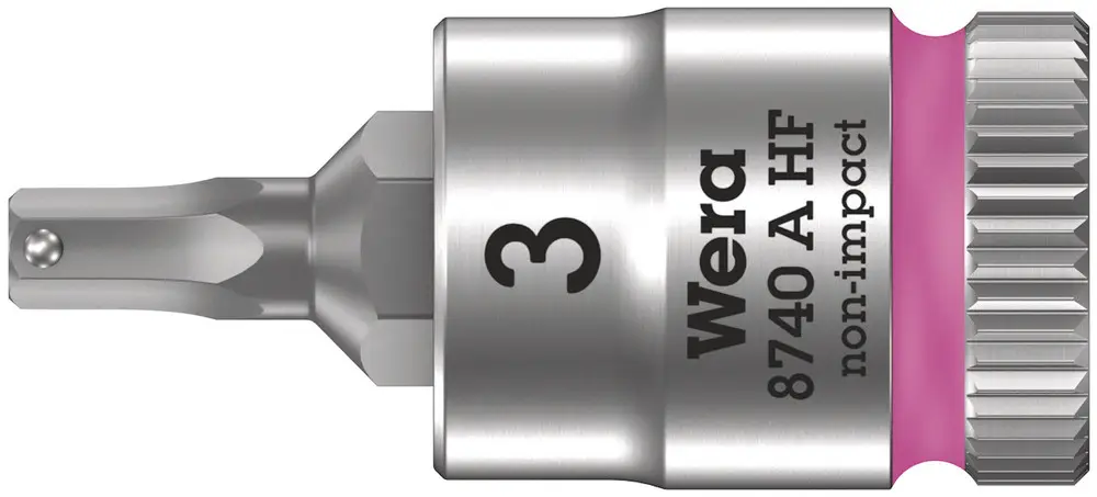 Wera 8740 A HF Zyklop Bitnuss 1/4"-Antrieb Innensechskantschrauben 3 x 28 mm Sonderangebot