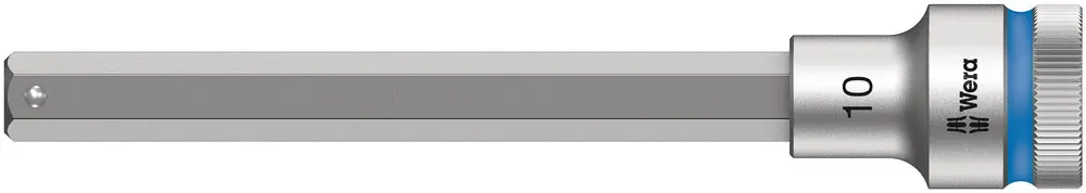 Sale Wera 8740 C HF Zyklop Bitnuss mit 1/2"-Antrieb mit Haltefunktion, 10 x 140 mm