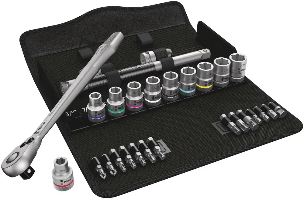 Finale Aktion Wera 8100 SC 11 Zyklop Metal-Knarrensatz, 1/2"-Antrieb 28-teilig 05004081001