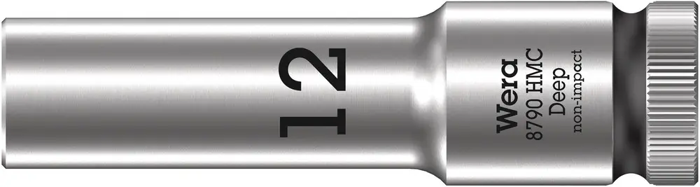 Wera 8790 HMC Deep Steckschlüsseleinsatz mit 1/2"-Antrieb 12 x 83 mm 05004552001 Markenware