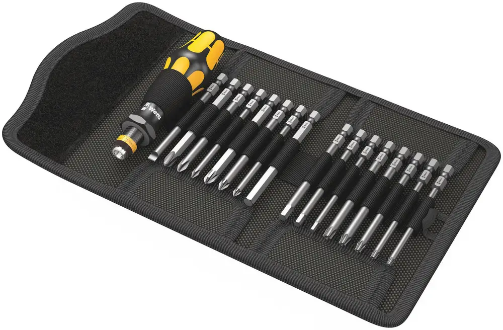 Wera Kraftform Kompakt 60 ESD, 17-teilig 05051043001 Bits Handhalter TX Torx Sichere Zahlung