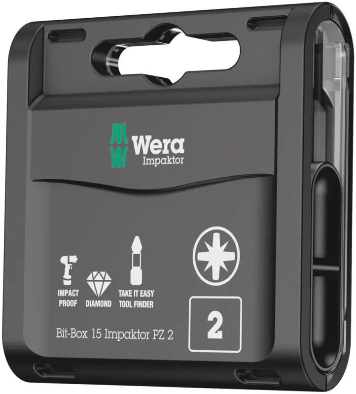 Knallerangebot Wera Bit-Box 15 Impaktor PZ, PZ 2 x 25 mm 15-teilig 05057763001 Impaktor Bits