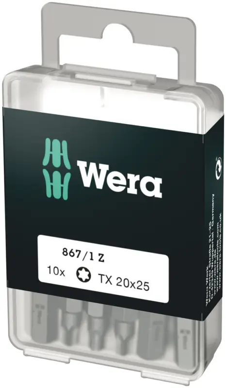 Wera 867/1 DIY TORX® Bits, TX 20 x 25 mm, 10-teilig 05072408001 TORX PLUS Abverkauf