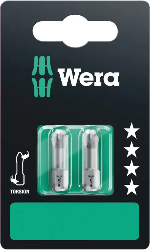 Wera 851/1 TZ SB Bits, PH 2 x 25 mm, 2-teilig 05073324001 Begrenztes Angebot
