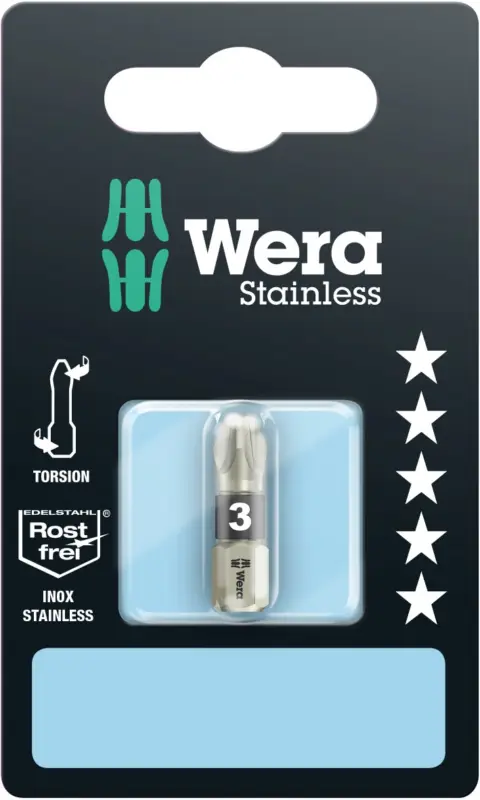 Billig Wera 3855/1 TS SB Bits, Edelstahl, PZ 3 x 25 mm 05073615001