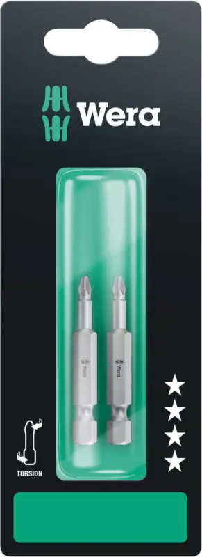 Must-Have Wera 855/4 TZ SB Bits, PZ 1 x 50 mm, 2-teilig 05134384001