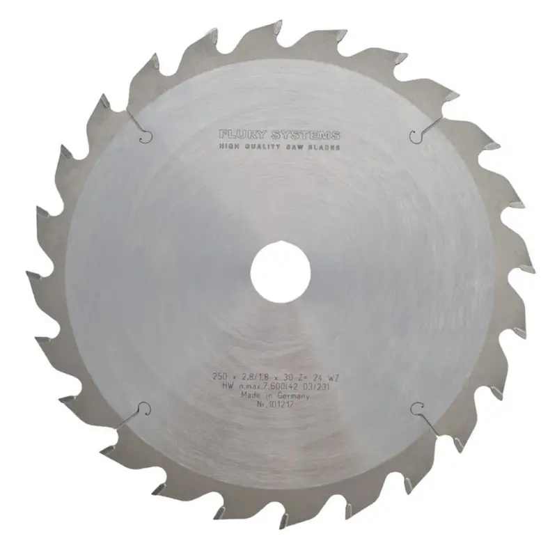 Neu Flury Kreissägeblatt Unterflur Zugsäge Erika 85 Ec 250x2,8x1,8x30 Z24 WZ 101217