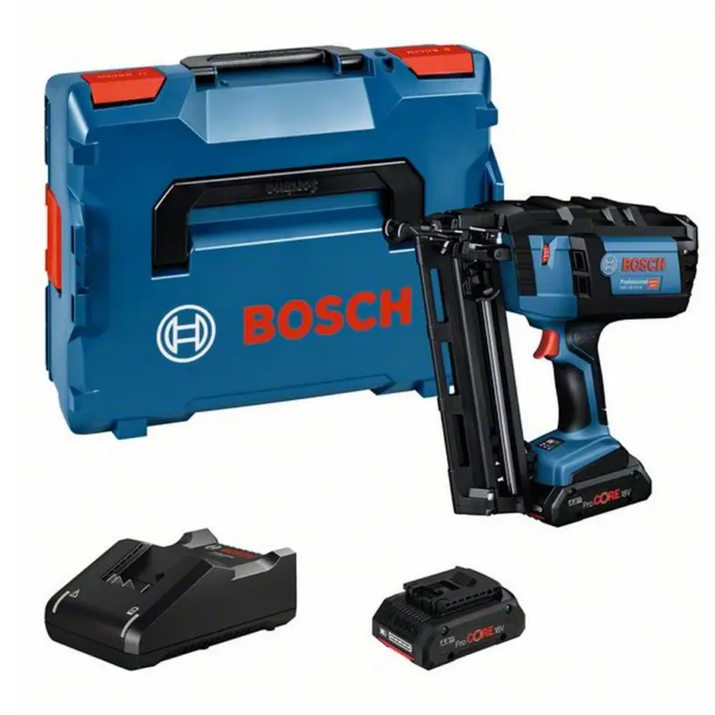 Bosch Akku Nagler Holznagler 2xProCORE 4.0Ah Ladegerät GNH 18V-64 M 0601481003 Schnäppchen