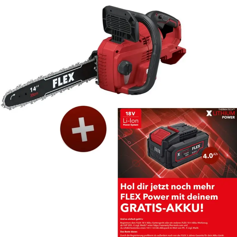 Flex Akku Kettensäge GCS 35 2x18-EC 18V Solo ohne Akku ohne Ladegerät 531276 Must-Have