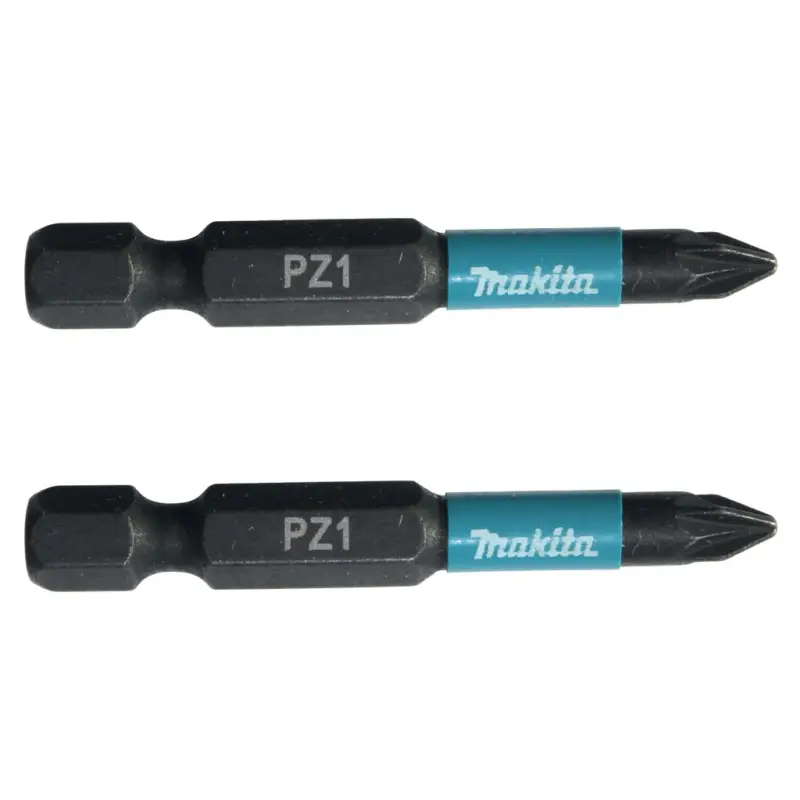 Makita Bit PZ1 Impact Black 2 Stück 50 mm 1/4 Zoll Sechskantaufnahme B-63747 Markenware