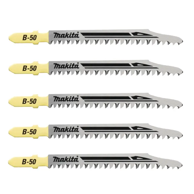 Makita Stichsägeblatt B-50 Holz 5er Pack Stichsäge Pendelhubstichsäge B-06460 Heißes Angebot