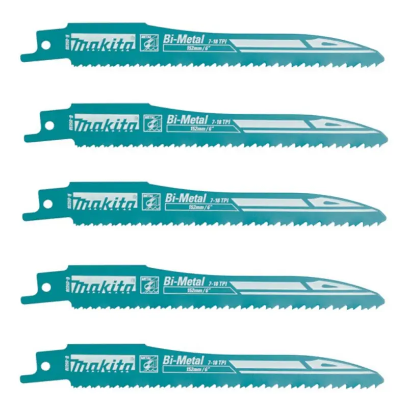 Makita Reciproblatt Sägeblatt BIM 152/7 18Z für Säbelsäge (5 Stück) B-05038 Sichere Zahlung