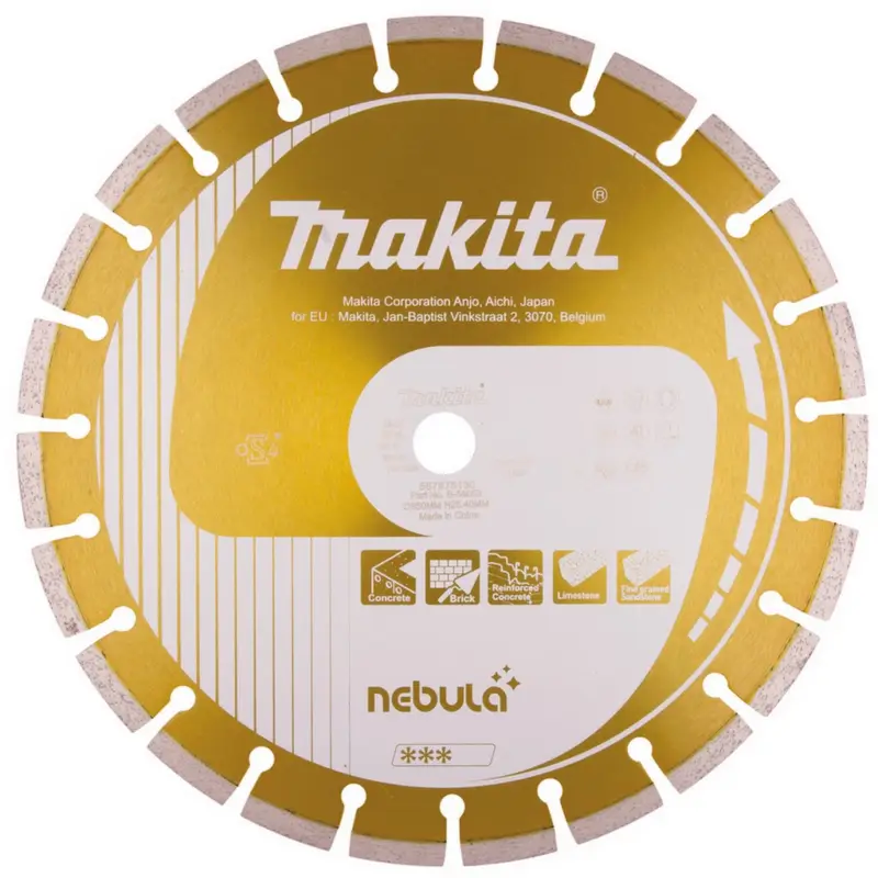 Neu Im Sortiment Makita Diamanttrennscheibe 350mm Bohrung 25,4mm Schnittstärke 3mm NEBULA B-54053