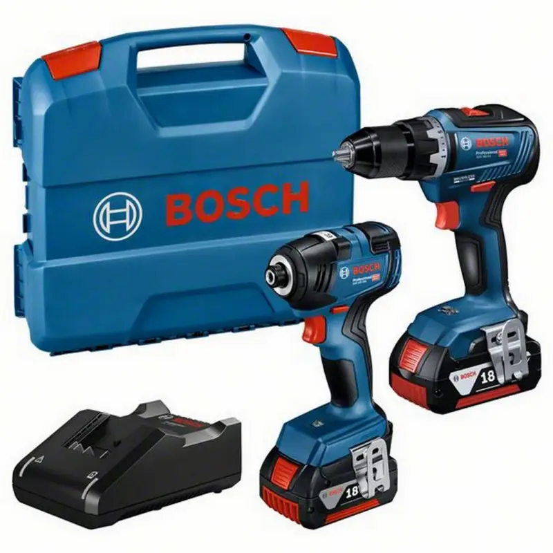 Preisreduziert Bosch Combo Kit 2x Akku Schrauber GDR 18V-200 + GSR 18V-55 06019J2108
