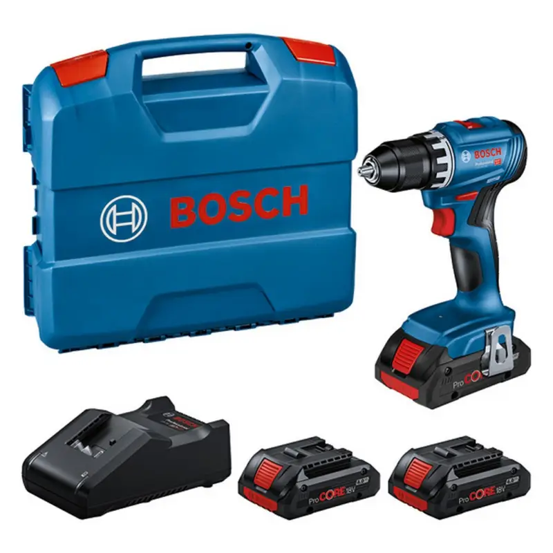 Top-Seller Bosch Akku Bohrschrauber GSR 18V-45 + 3x18V 4.0Ah + GAL 18V-40 L-Case 0615A5002N