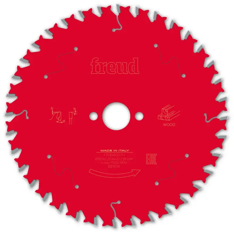 Freud Kreissägeblatt FR06W007H 160x20x2,2/1,6mm Z36 Tauchsäge Holz F03FS09679 Expressversand