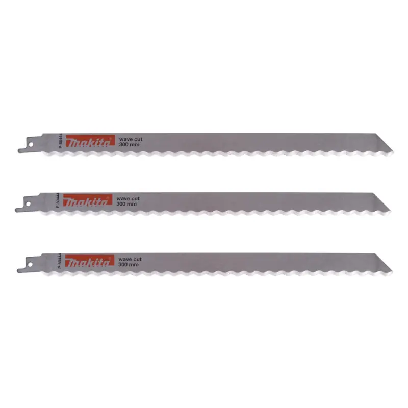 Makita Recipro Wellenmesser 300mm 3 Stück Reciprosäge Styrodur Gummi P-80444 Markenware