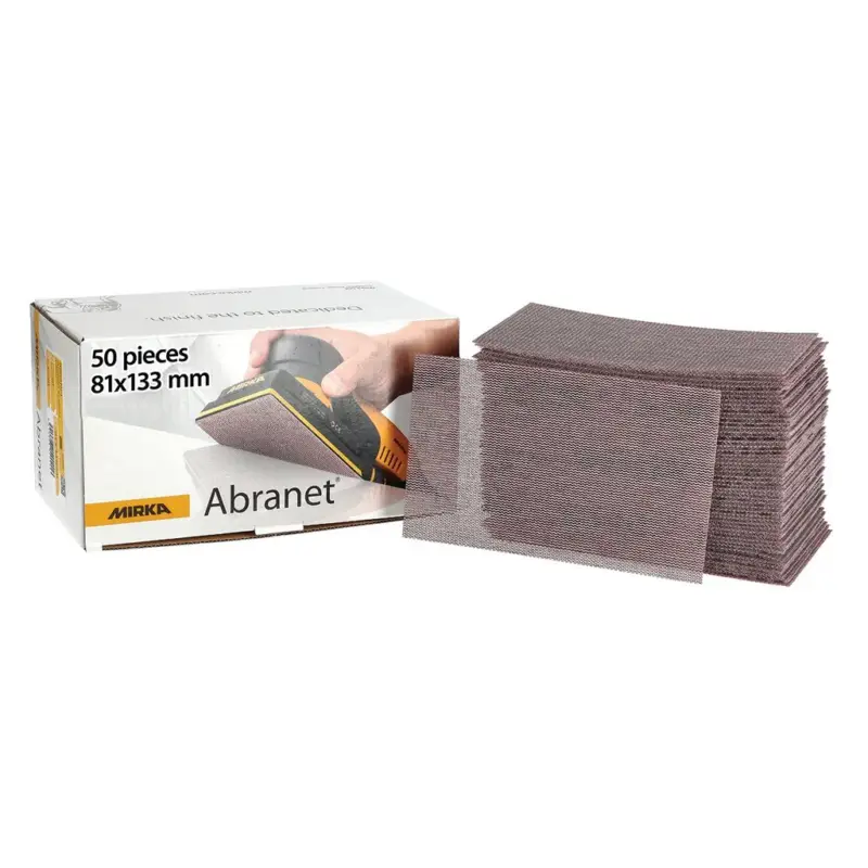 Echt Mirka Schleifblätter Abranet 81 x 133 mm Grip P150 50 Stück 5417805015