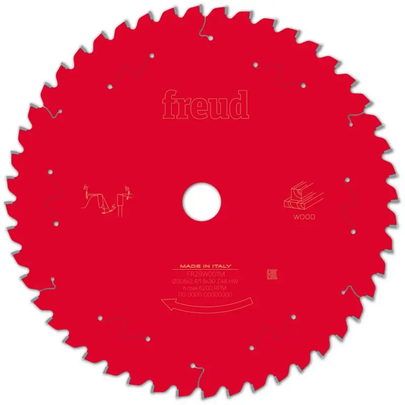 Sonderangebot Freud Kreissägeblatt FR29W001M 305x30x2,4/1,8mm Z48 Holz Kappsägen F03FS09762
