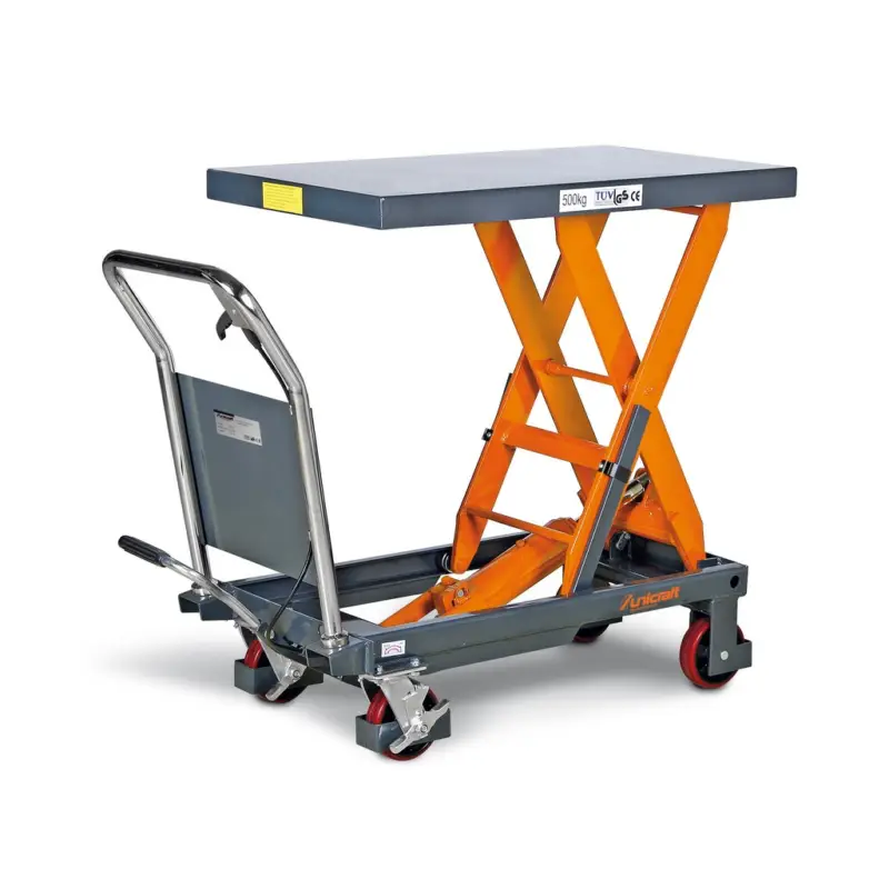 Unicraft Scherenhubtisch Hubtisch fahrbar FHT 500 6150500 Meistverkauft