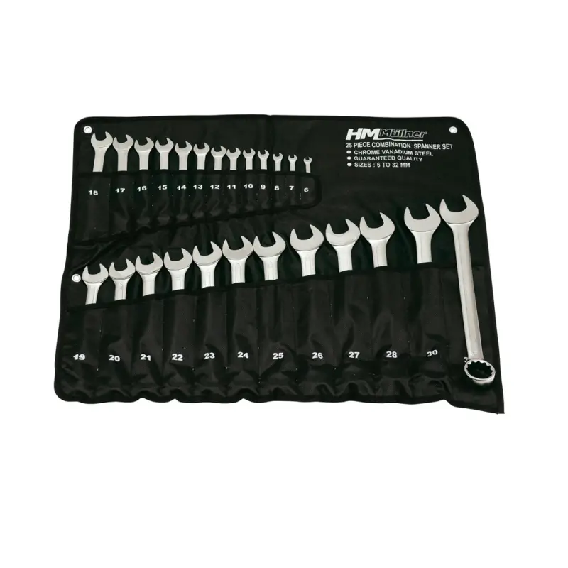 Schnäppchen HM Müllner Ring-Gabelschlüsselsatz 25-teilig 6-32 mm 222-25PK Rolltasche