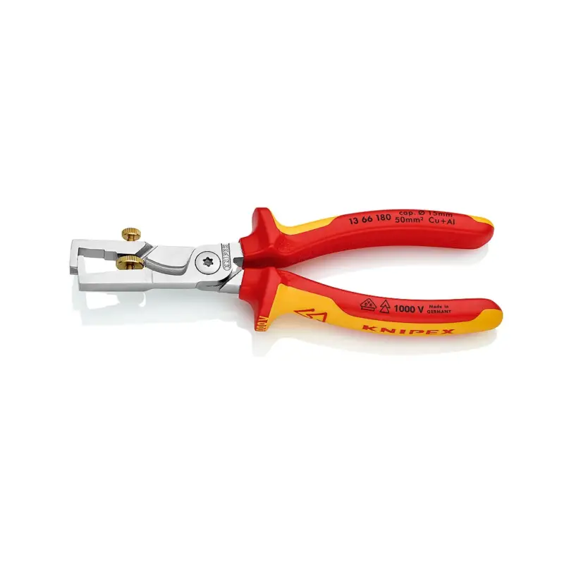 Knipex Abisolierzange Kabelschere mit Abisolierfunktion 1366180 Saisonangebot