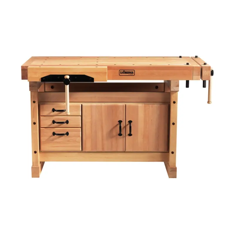 Sjöbergs Hobelbank ELITE 1500 + Schrankmodul Unterschrank SM03 Werkbank Highlight