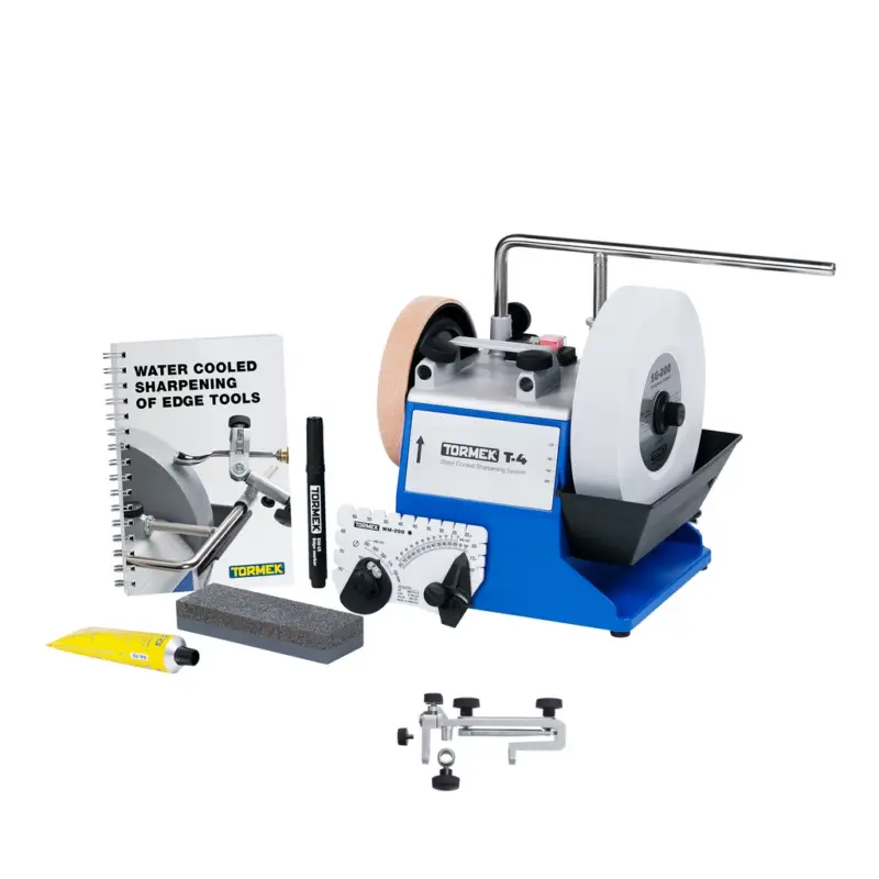 Tormek T4 Nassschleifmaschine Schärfsystem + Schneidvorrichtung SE-77 Sichere Zahlung